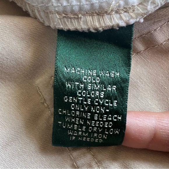 Vintage Lauren Ralph Lauren Khaki Cargo Shorts Size 8 with Pockets - Picture 13 of 13